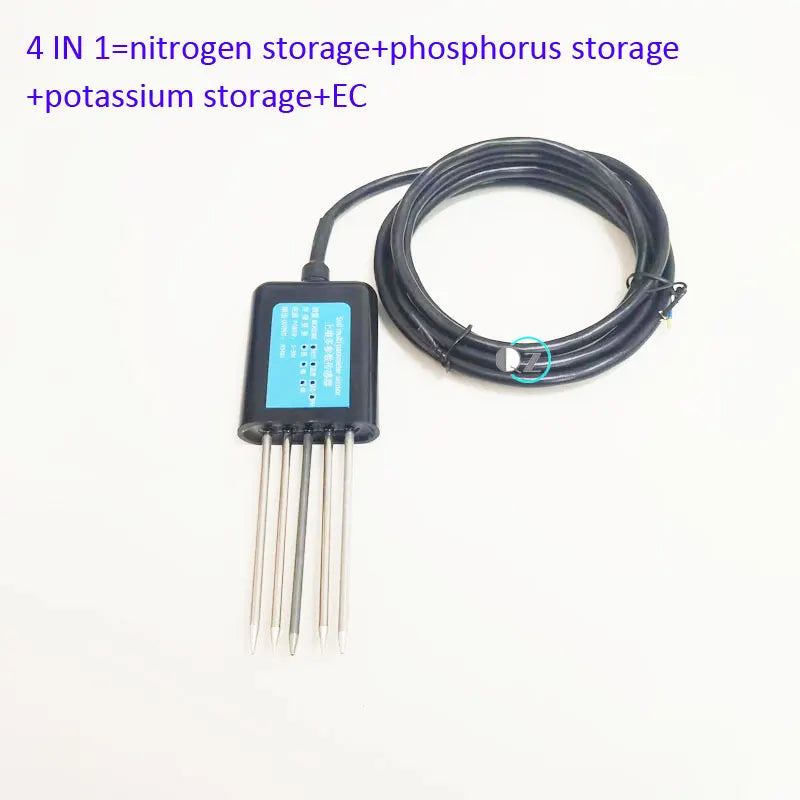 7-in-1 RS485 Modbus Soil Sensor – NPK, pH, EC, Temperature, Humidity & Moisture Tester for Agriculture
