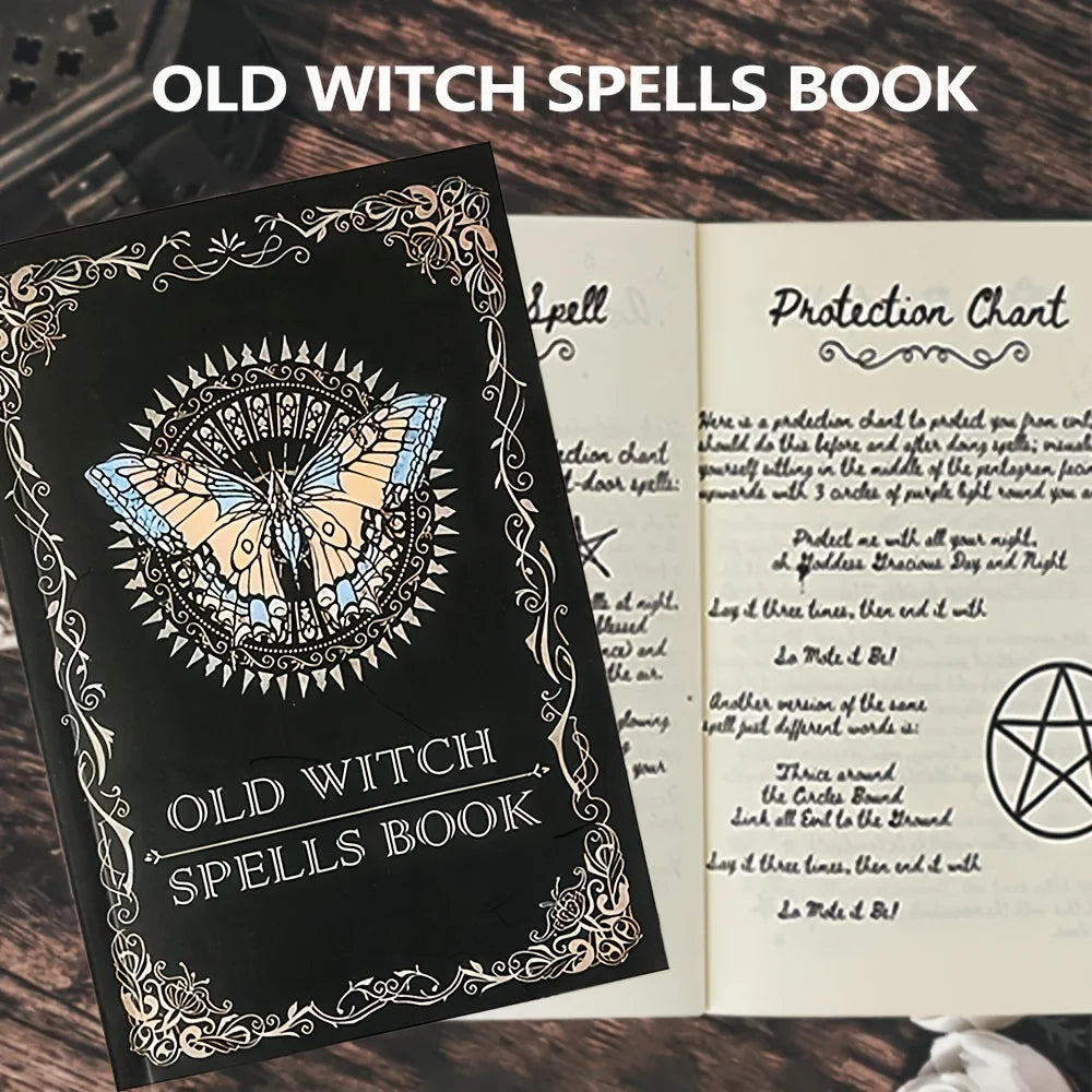 Old Witch Spells Book – Beginner Magic Grimoire & Ritual Notebook for Witches & Wizards | Perfect Halloween, Christmas & Gift Idea