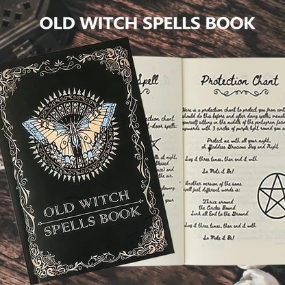 Old Witch Spells Book – Beginner Magic Grimoire & Ritual Notebook for Witches & Wizards | Perfect Halloween, Christmas & Gift Idea