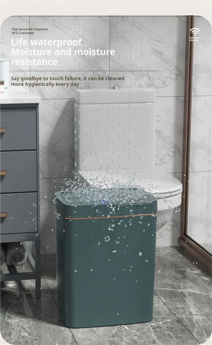 15L Touchless Smart Sensor Trash Can – Waterproof Automatic Garbage Bin for Kitchen, Bathroom & Bedroom