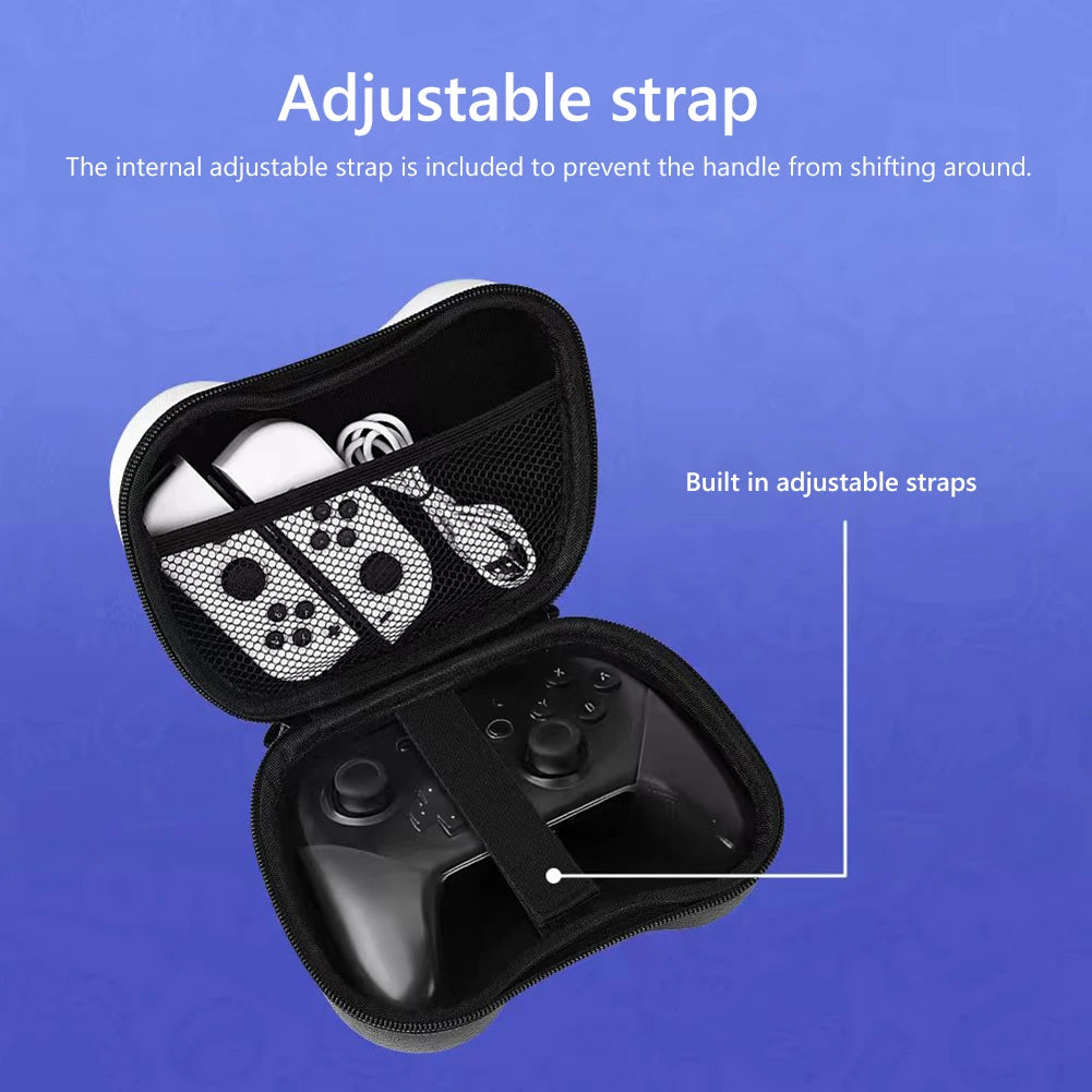 Carrying Case for Xbox ONE S/X - EVA Portable Storage Bag with Handle, Shockproof Protective Case for PS5/PS4/PS3 & NS Switch Pro