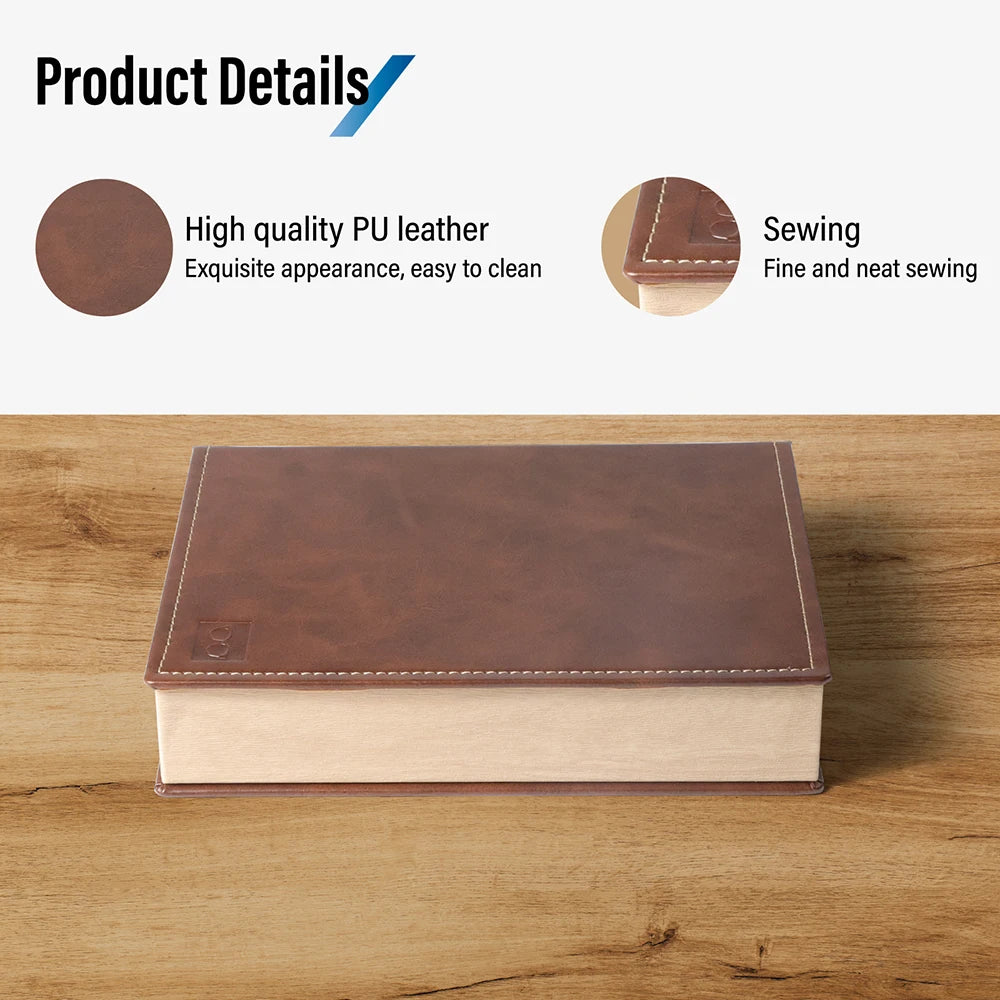 Brown PU Sunglasses & Eyeglasses Storage Case – Optical Frame Display Box with 2 or 4 Slots
