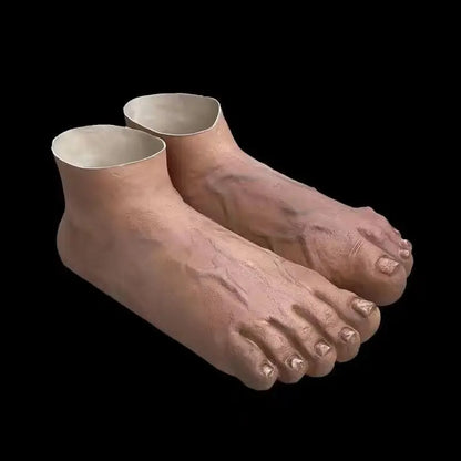 Big Foot Toe Shoes - Funny Unisex Red Five-Finger Novelty Footwear