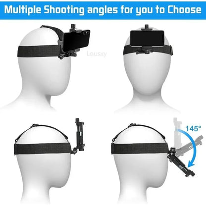 Mobile Phone & Action Camera Chest Harness – Head Strap Mount Kit for iPhone, Samsung, GoPro, DJI, AKASO