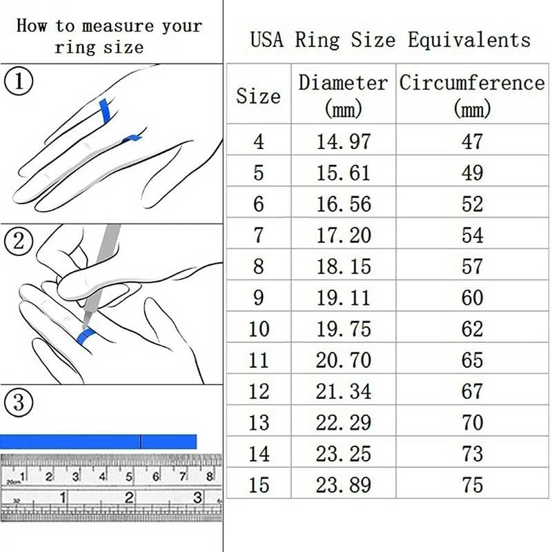 2PCS Luxury Crystal AAA Zircon Stone Ring Set - Fashion Bridal & Wedding Love Rings for Women