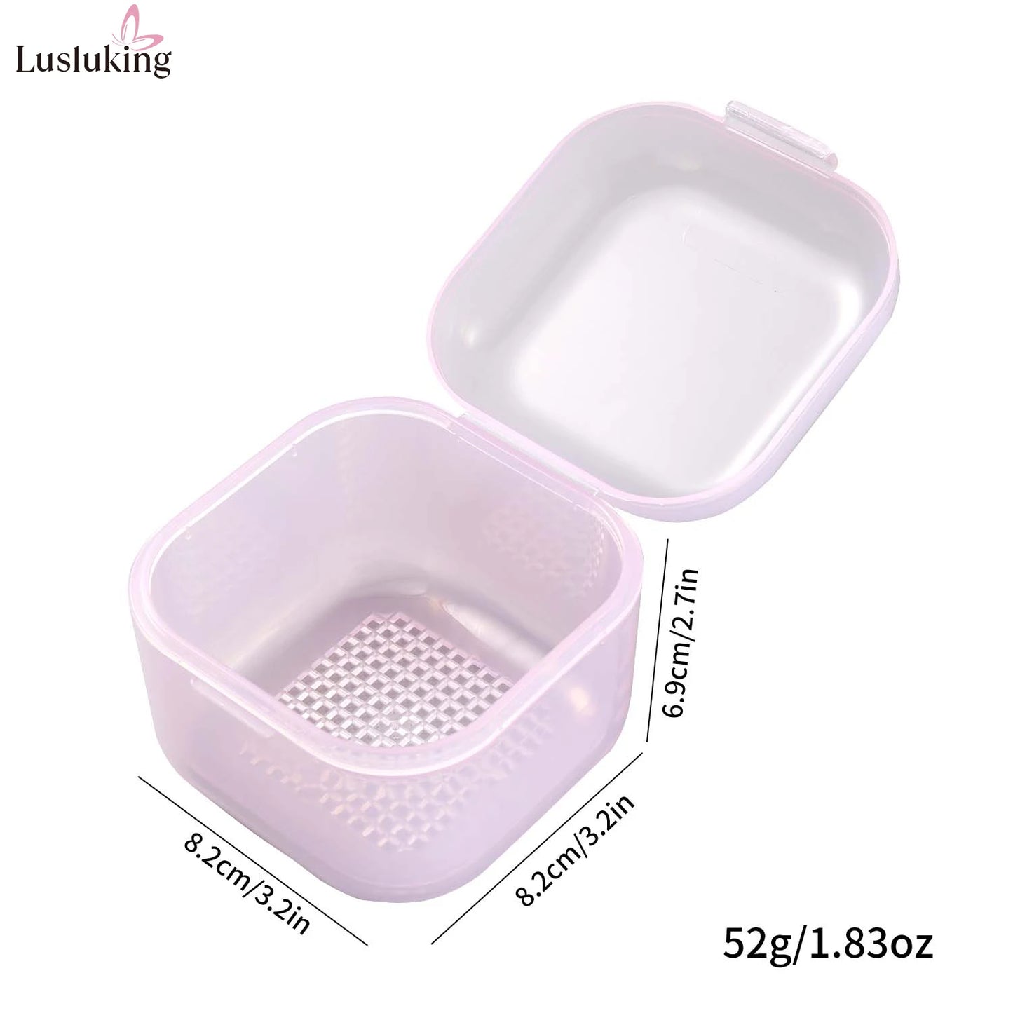 Nail Drill Bit Cleaning Box - Double-Layer Filtration Disinfection & Manicure Storage Case