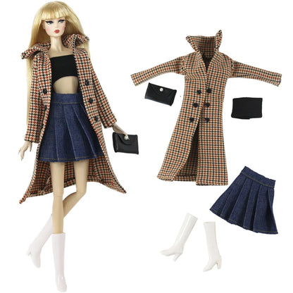 1:6 Scale Doll Clothes Set – Dress Outfit for 11.5-inch (30cm) Dolls, Multiple Styles for Girls’ Gifts