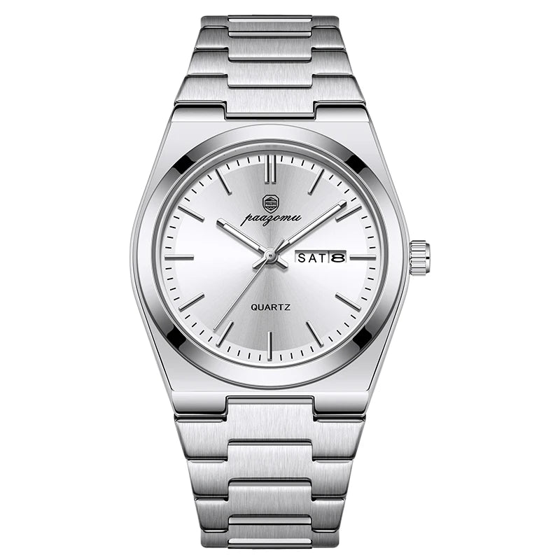 PAAZOMU Ultra Thin Minimalist Quartz Watch – Waterproof Luminous Wristwatch for Men & Women, Comfortable Everyday Style