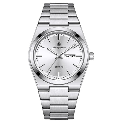 PAAZOMU Ultra Thin Minimalist Quartz Watch – Waterproof Luminous Wristwatch for Men & Women, Comfortable Everyday Style