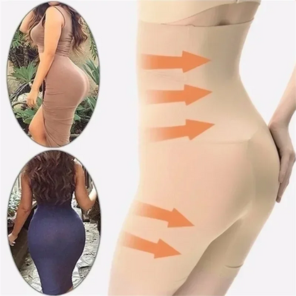 High Waist Seamless Body Shaper Underwear – Fat Burning Tummy Control Shaping Pants Corset for Women