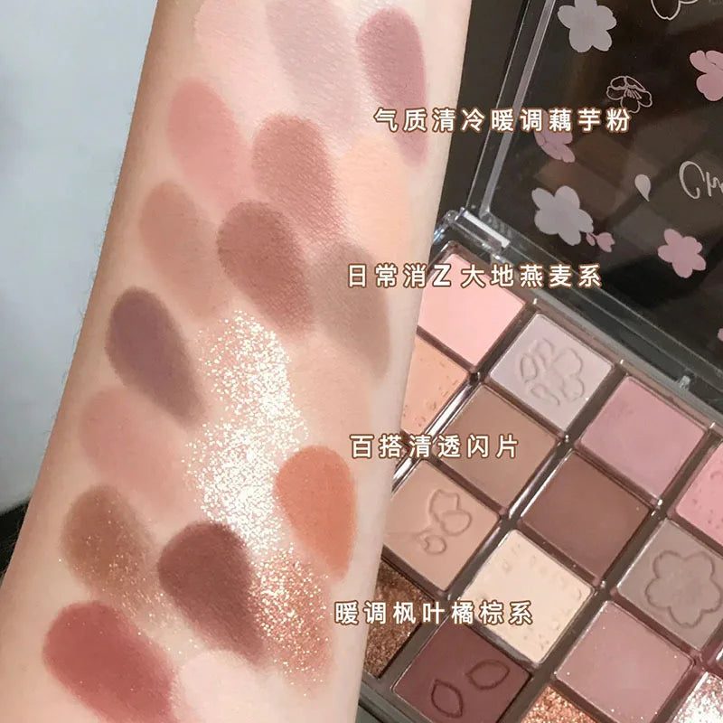 20-Color Matte Eyeshadow Palette – Long-Lasting Korean Makeup for Women’s Eye Cosmetics