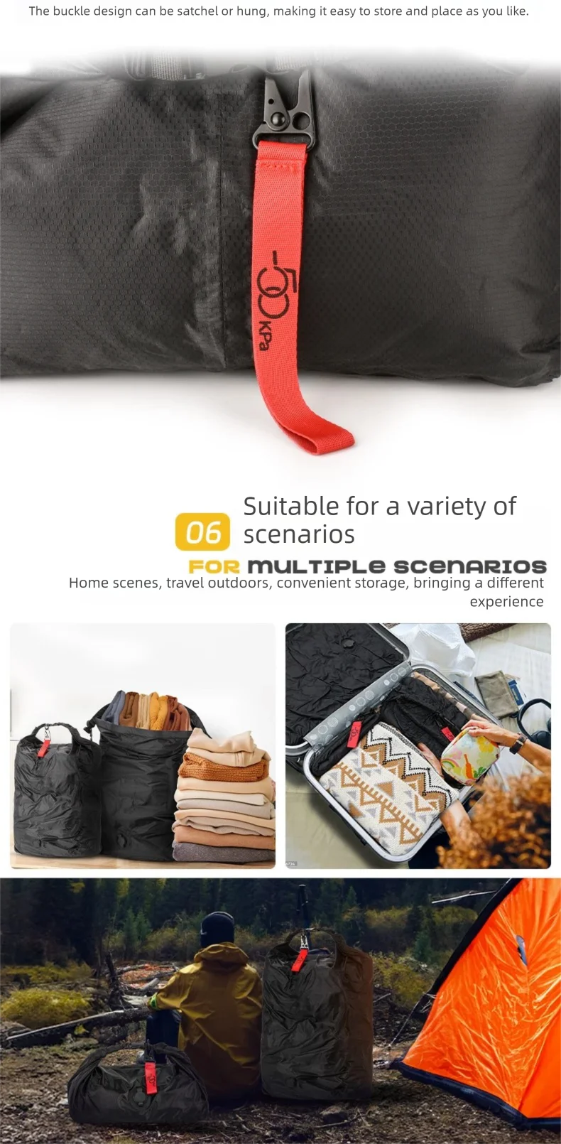Vacuum Compression Storage Bag – Large Waterproof Luggage & Clothes Organizer for Travel