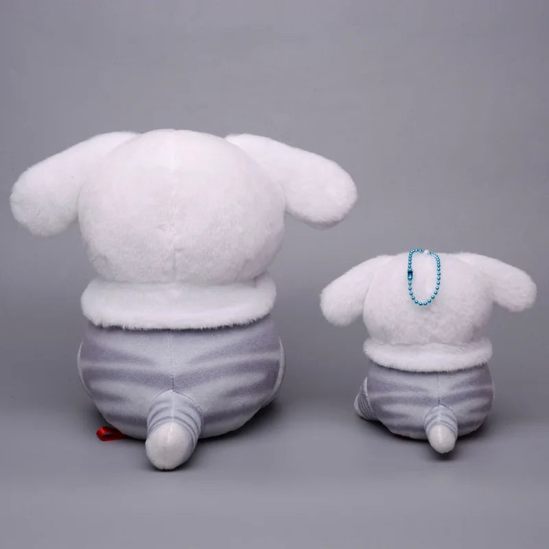 12/20cm Kawaii Shark Cat Plush Toy — Sanrio Co-Branded Ugly Fish Kuromi, Melody & Cinnamoroll Keychain Gift for Kids