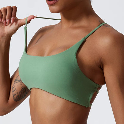 Premium Super Soft Cross Back Sports Bra: High-Quality Gym Top for Women - Ideal for Fitness, Running, and Yoga
