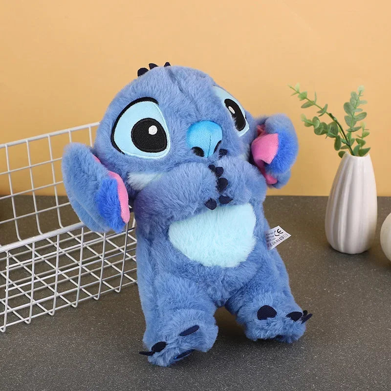 32CM Disney Stitch Plush Doll – Lighting & Music Soothing Baby Sleep Companion, Kawaii Breathing Plush Toy 2024
