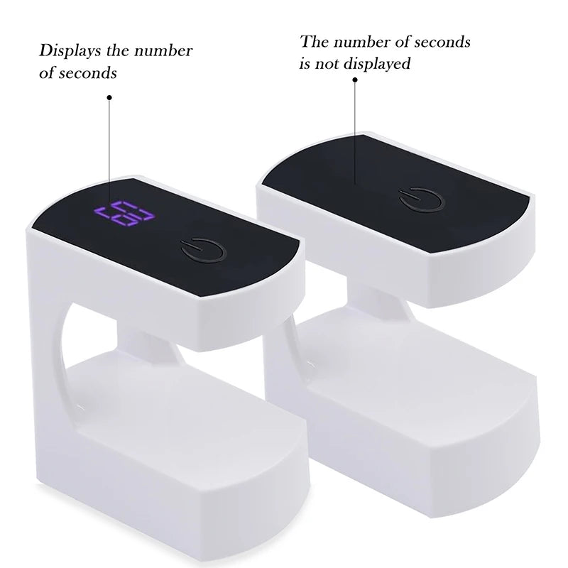 6-LED Mini Nail Drying Lamp - USB UV Gel Polish Curing Light for Manicure & Home or Travel Use