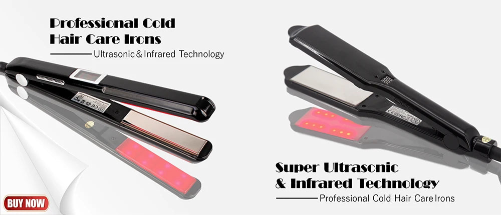 Professional Steam Hair Straightener – Ceramic Vapor Flat Iron, 450℉ Heat with Argan Oil Treatment for Hair Care
