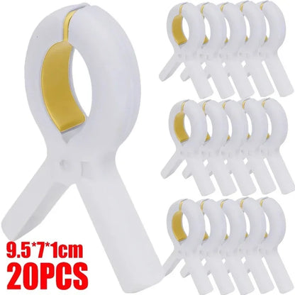 Heavy Duty Plastic Clothes Pins - Windproof Laundry Clips for Towels, Blankets, Coats & Quilts