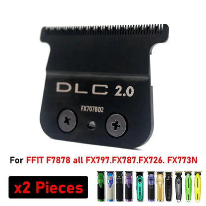 Professional Barber Carbon Steel Knife Head – Replacement DLC Blade for BAB787, 707Z & JUCAI PRO F7878
