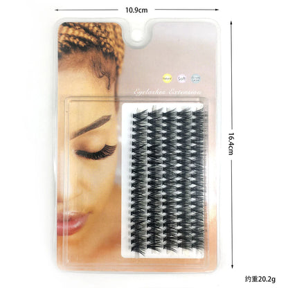100Pcs Individual Eyelash Clusters (10D/20D/30D/40D) – C/D/DD Natural False Eyelash Extensions Lash Grafting Bunch Set