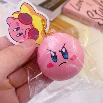 Kirby Star Squishy Toy – Soft Slow-Rising Bread Pendant & Cute Stress Relief Collectible Gift