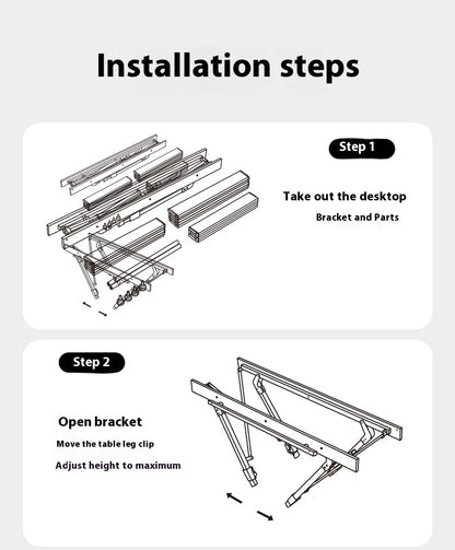 Lohascamping Lightweight Camping Folding Table – Multifunctional IGT Roll Table with Adjustable Legs for BBQ & Desktop Burner