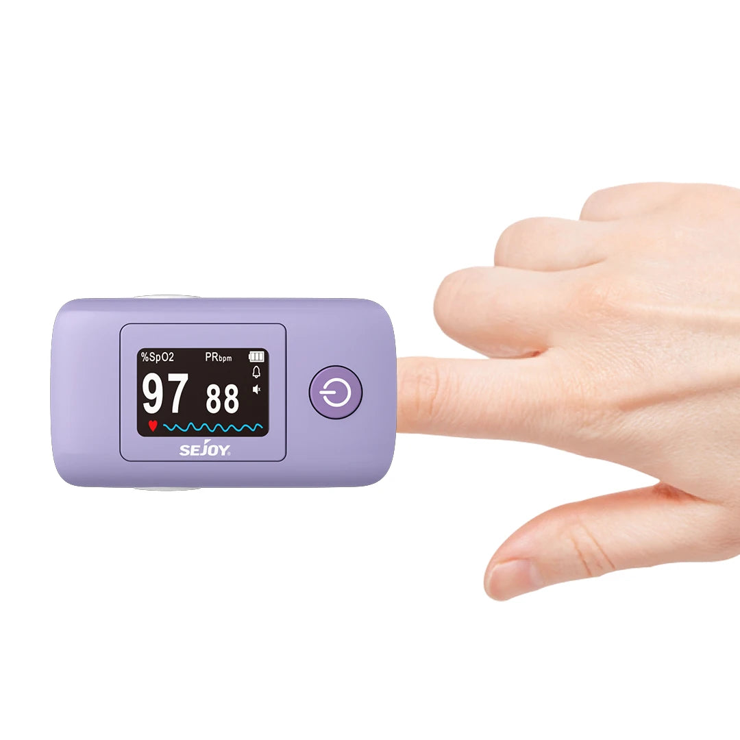 Sejoy Digital Wrist Blood Pressure Monitor & Finger Pulse Oximeter – OLED Heart Rate & Blood Oxygen Tracker