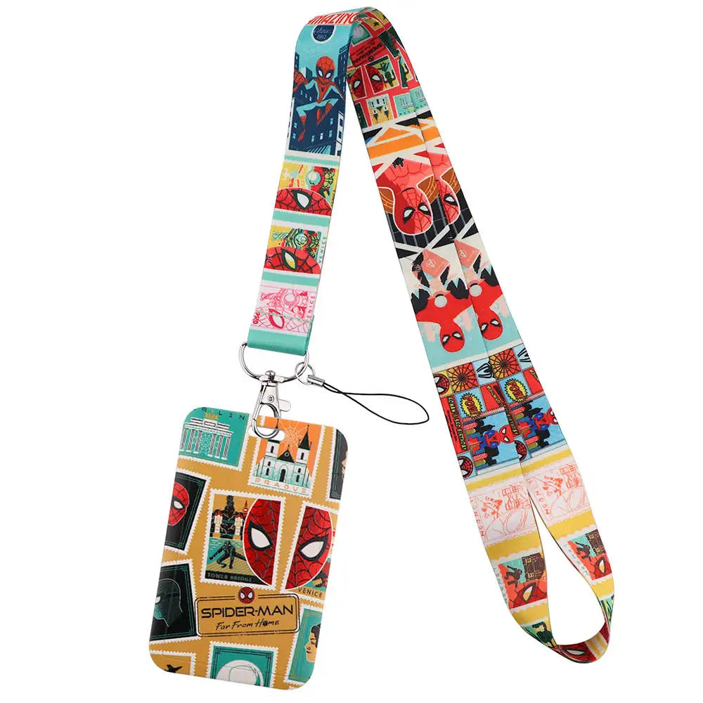 Cartoon Credential Holder Keychain – Cool Lanyard for Key, ID Card, Gym Badge & Cosplay Gift