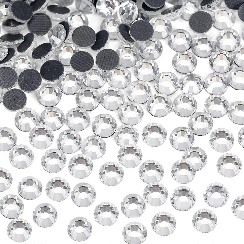 Bobohoo HotFix Crystal Rhinestones SS6-SS30 – Glitter Iron-On Strass Gems for Clothing, Dresses & DIY Crafts