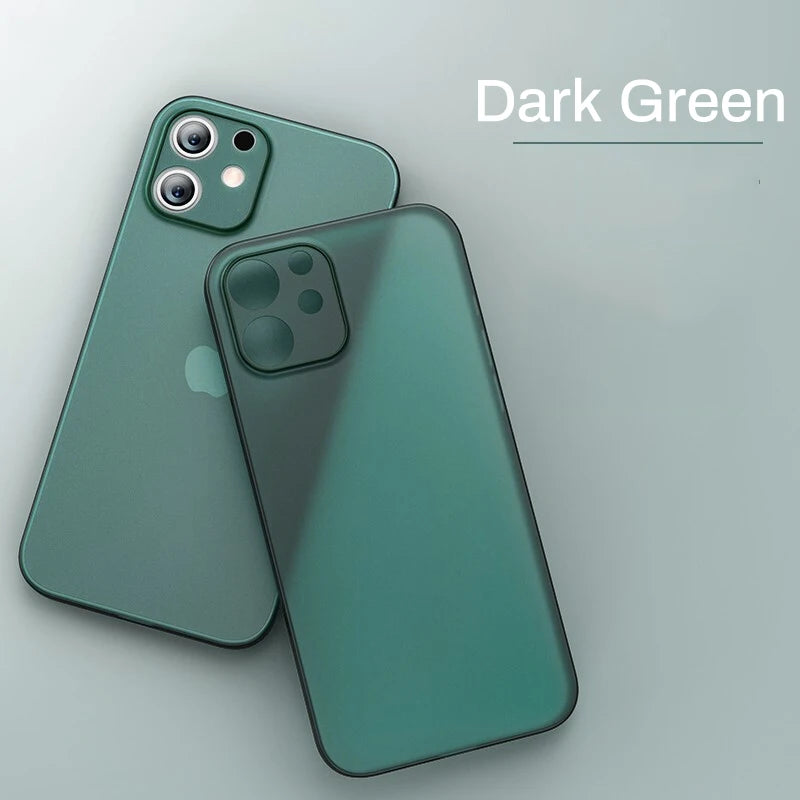 Ultra-Thin Matte iPhone Case - Slim Protective Cover for iPhone X, XR, XS Max & 11–16 Plus, Mini and Pro Max Models