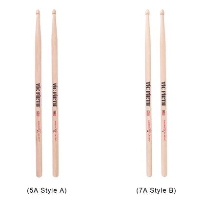 2PCS 5A/7A American Hickory Drumsticks – Jazz Mallets for Acoustic & Electronic Drums, Percussion Drum Sticks