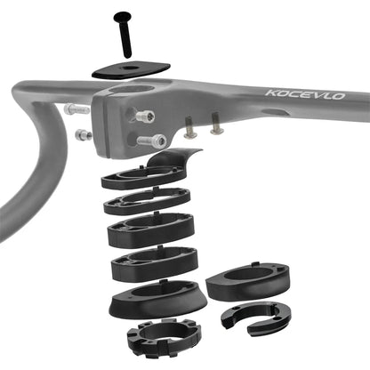KOCEVLO Full Carbon Fiber Road Bike Stem & Integrated Handlebar — 28.6mm with Spacers