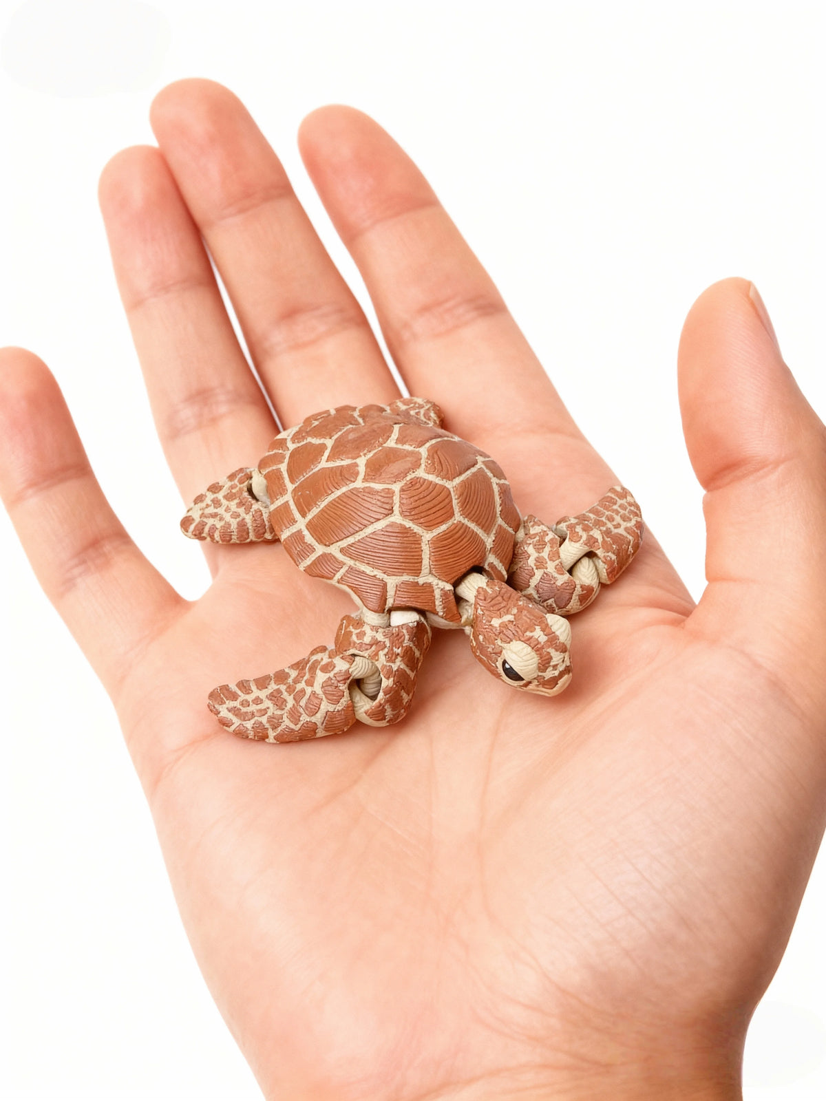 3D Printed Articulated Turtle Figurine - Indoor & Outdoor Decor, Aquarium Landscaping & Gift