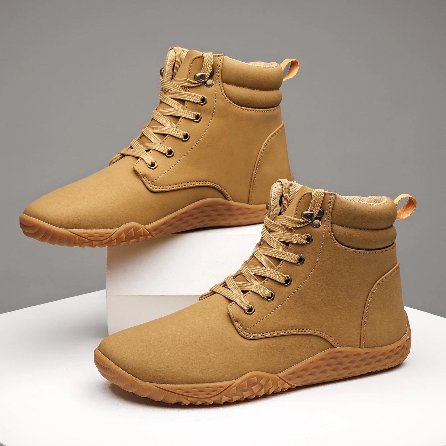 Barefoot Cross-Trainer Shoes for Adults - Wide Toe Box, Zero Drop Sole, Knit Casual Walking Sneakers, Available in Large Sizes