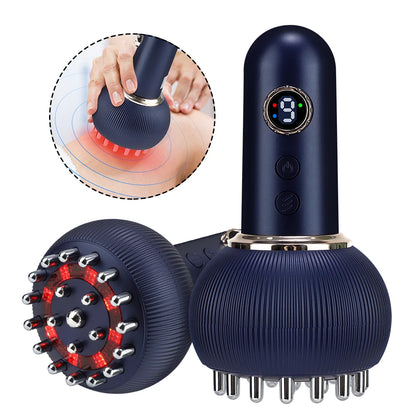 Rechargeable Gua Sha Massager – Body Shaping & Heating Scraping Brush for Lymphatic Detox, Meridian Dredging & Fat Burning