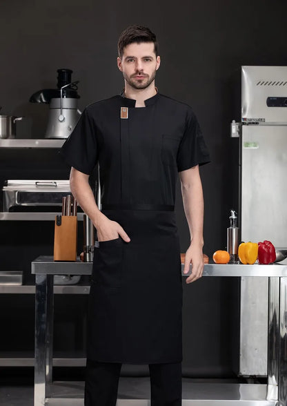 Unisex Chef Jacket – Summer Kitchen Shirt for Hotel, Restaurant, Bakery, Catering, and Cooking Uniforms
