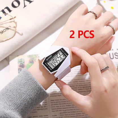 Multi-Function Aircraft Sports Watch - Kids' Electronic Watch for Boys & Girls