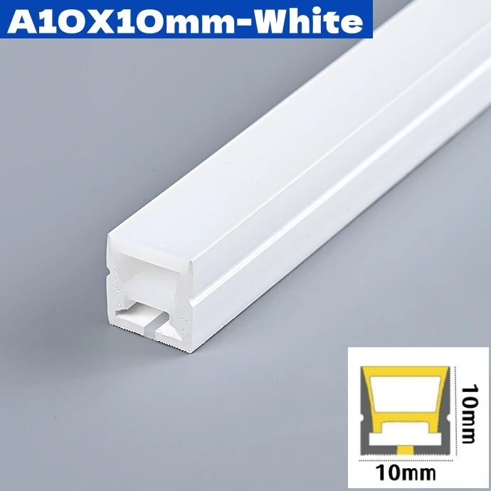 DC12V Flexible LED Neon Rope Light – Waterproof Silicone Strip Lamp for Cabinet, Closet & Recessed Lighting (4–10mm)