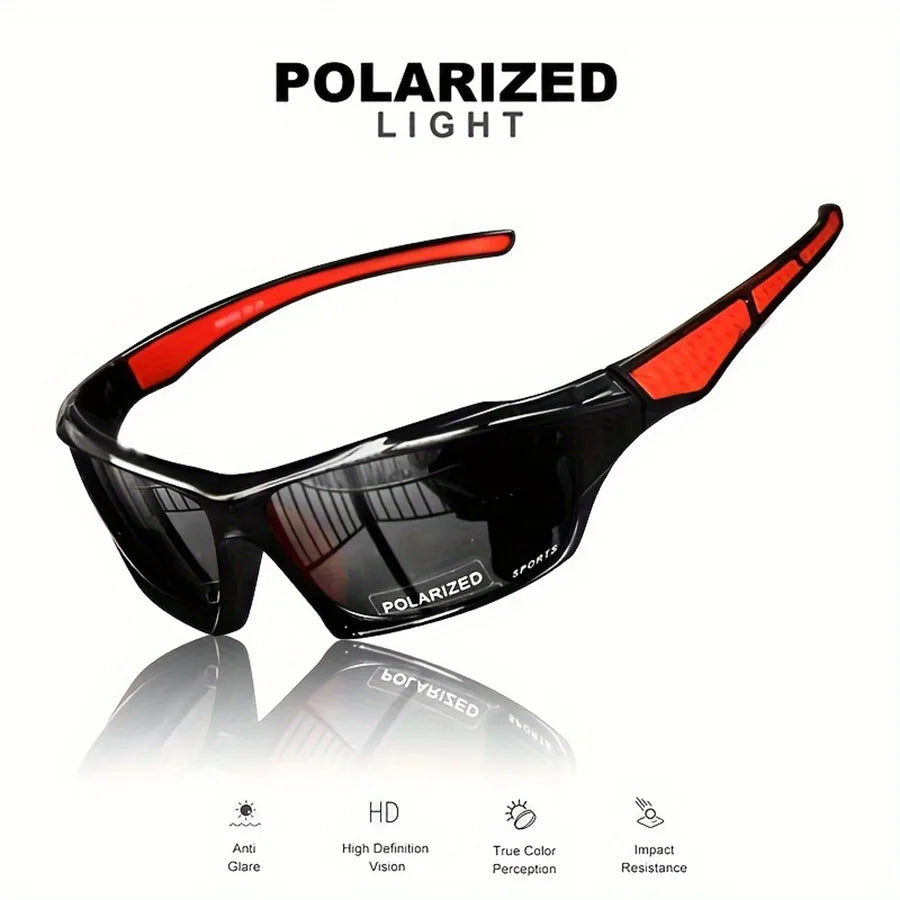 Fashion Polarized Sports Sunglasses — Round Metal Frame UV400 Eyewear for Men & Women, UV Protection