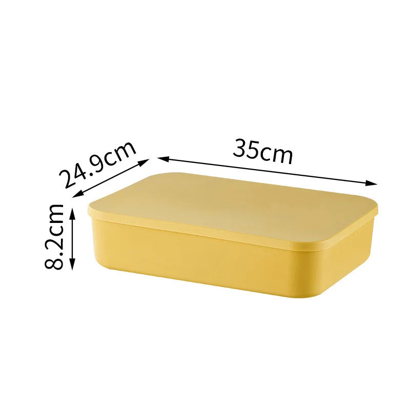 Plastic Storage Box Organizer – Stackable Colorful Baskets for Jewelry, Lipstick, Toys, Underwear & Desktop Snacks