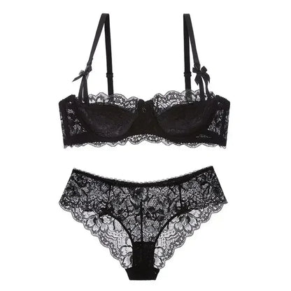 MOYISU French Romantic Lace Bra – Comfortable, Breathable & Sexy Slim Fit Underwear for Women