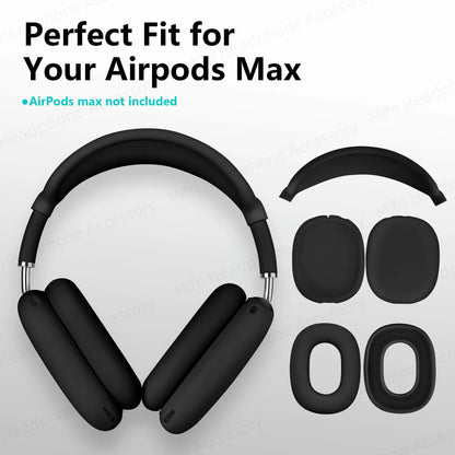Silicone Protective Case for AirPods Max 2024 – Ear Protection Earmuff Cover for Headphones