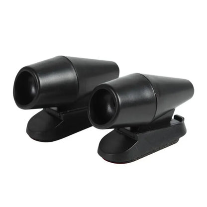 Ultrasonic Animal Repeller Whistle – Wind-Activated Car & Motorcycle Deer Warning, Black Safety Whistle