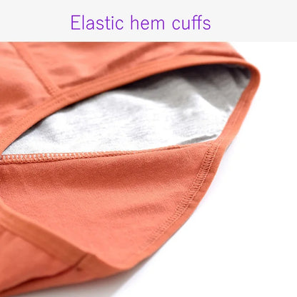 High-Waist Leak-Proof Cotton Menstrual Panties – Comfortable Period Underwear for Women
