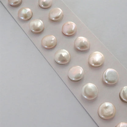 Women's Baroque Freshwater Pearl Stud Earrings with 925 Sterling Silver Posts