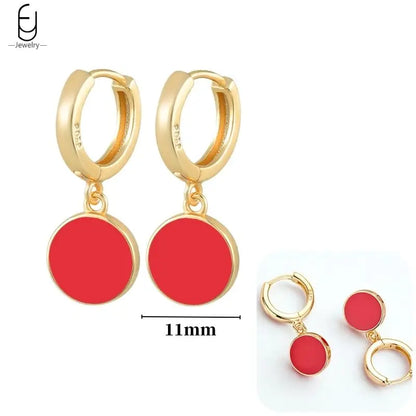 925 Sterling Silver Earrings for Women – Cute Starfish & Shrimp Pendant, Red Chili & Star Enamel Gold Fashion Jewelry
