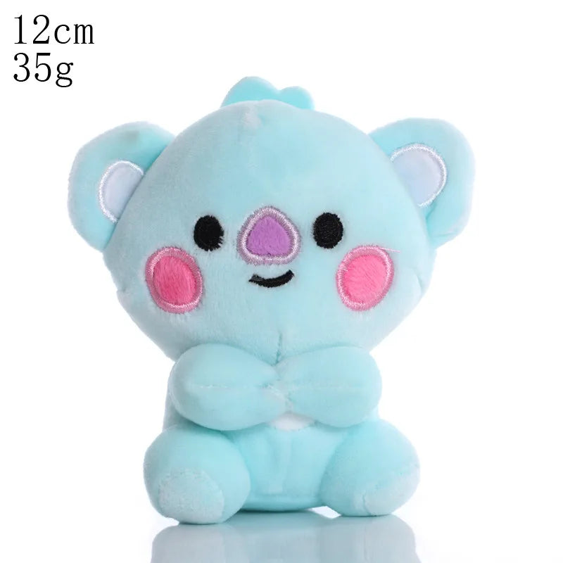 BTed 21 Plush Toys – Kawaii Mini Anime Keychain Pendant, Soft Stuffed Animal Doll Gift for Kids (12–22cm)
