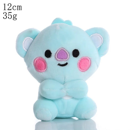 BTed 21 Plush Toys – Kawaii Mini Anime Keychain Pendant, Soft Stuffed Animal Doll Gift for Kids (12–22cm)