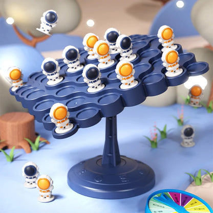 Kids Balance Tree Board Game – Astronaut & Frog Tabletop Toy for Parent-Child Fun & Party Play