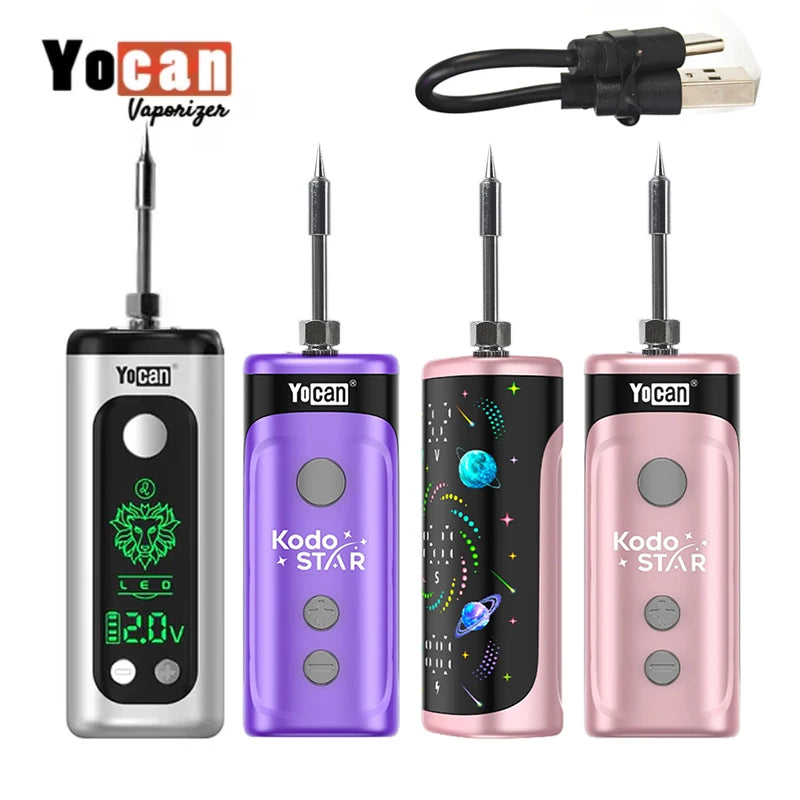 Yocan Kodo Star Plus Zodiac Edition 400mAh Portable Electronic Soldering Iron – 510 Thread Heat Pen with Type-C Charging & Adjustable Voltage (1.8V–4.2V) Repair Tool